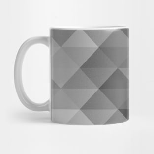 Grayscale triangle geometric squares pattern Mug